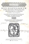 Marco Antonio Natta - Consiliorum sive responsorum - Venetiis 1569/70