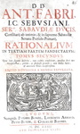 Diritto romano: Antoine Favre - Rationalia in Pandectas - Lugduni 1659/63 (6 volumi)