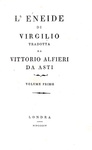 Vittorio Alfieri - Opere postume - Londra (ma Firenze) 1804 (prima edizione - bellissima legatura)