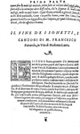 Francesco Petrarca - Canzoni, sonetti e trionfi, con l’espositione d’Alessandro Vellutello - 1550 Francesco Petrarca - Canzoni, sonetti e trionfi, con l’espositione d’Alessandro Vellutello - 1550