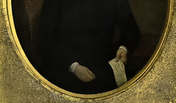 Ritratto di George Washington in biblioteca - Luglio 1777 (olio su tavola lignea ovale)