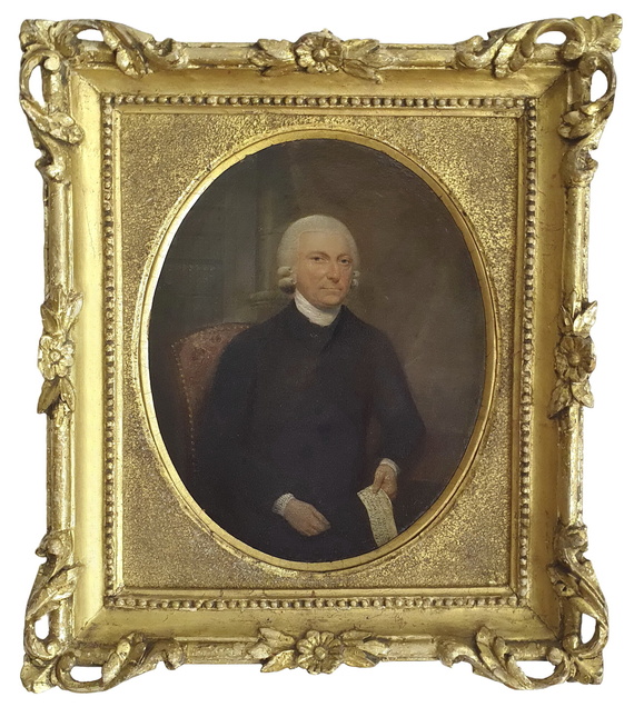 Ritratto di George Washington in biblioteca - Luglio 1777 - olio su tavola lignea ovale