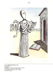 Giorgio de Chirico - La musa della storia - 1972 (litografia acquerellata a mano - pubblicato)