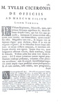 Cicero - De officiis libri tres, Cato Maior, Laelius, Paradoxa, Somnium Scipionis - Amsterdam 1688