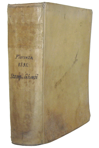 Una celebre opera di storia fiorentina: Matteo Villani - Historie fiorentine - Firenze 1577/81