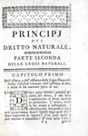 Giusnaturalismo nel Settecento: Burlamaqui - Principj del dritto della natura e delle genti - 1780