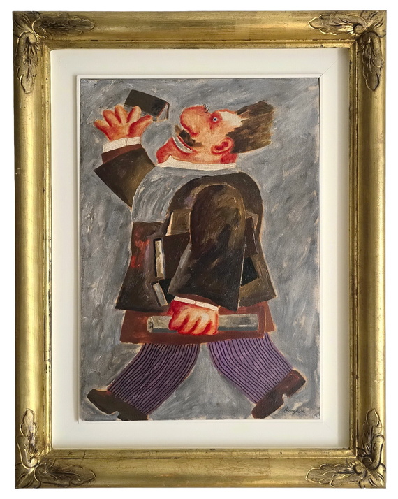 Franz Borghese - Il principe del foro - 2005 (olio su tela - certificato e autentica dell'artista)