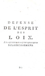 Montesqueu - De l?esprit des loix (& Defense) - Amsterdam 1759 (con 2 belle carte geografiche)