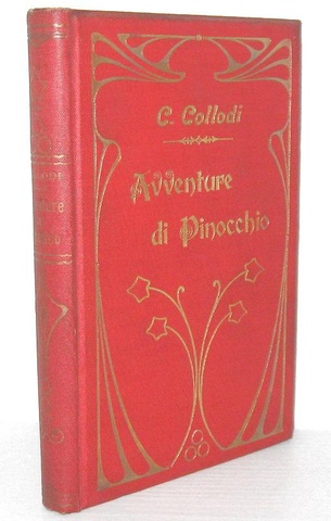 Collodi - Le avventure di Pinocchio. Storia di un burattino 1914 (figurato con bellissima legatura)