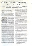 Diritto comune: Cristoforo Porzio - In tres priores Institutionum libros commentarii - Venezia 1591