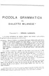 Francesco Angiolini - Vocabolario milanese-italiano - Torino, Paravia 1897 (prima edizione)