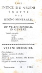 Plenck - Tossicologia. Dottrina intorno i veleni ed i loro antidoti - 1789 (rara prima edizione)