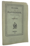 Massime di Napoleone relativamente alla guerra - Bastia 1834 (rara edizione con 2 carte geografiche)