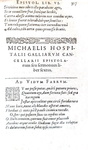 Un grande pensatore politico cinquecentesco: Michel de l'Hospital - Epistolarum seu sermonum - 1592