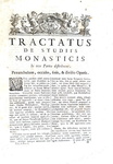 Gli studi monastici nel Medioevo: Jean Mabillon - Tractatus de studiis monasticis - Venetiis 1770