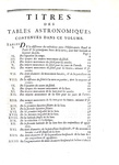 Jacques Cassini - Tables astronomiques du soleil, lune, planetes et etoiles - 1740 (prima edizione)