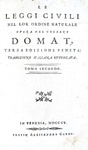 Jean Domat - Le leggi civili nel lor ordine naturale - Venezia 1805 (dieci volumi)