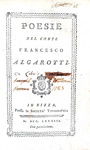 Francesco Redi e altri poeti dal Cinquecento al Settecento - Poesie - Nizza 1781/83 (cinque opere)