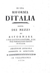 Illuminismo e riforme: Carlo Antonio Pilati - Di una riforma d'Italia - 1770 (rara seconda edizione) Illuminismo e riforme: Carlo Antonio Pilati - Di una riforma d'Italia - 1770 (rara seconda edizione)