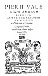 L'Umanesimo in Veneto: Pietro Valeriano - Amorum libri V - Giolito 1549 (rara prima edizione) L'Umanesimo in Veneto: Pietro Valeriano - Amorum libri V - Giolito 1549 (rara prima edizione)