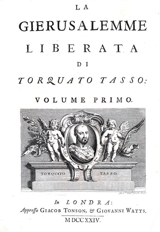 Torquato Tasso - La Gerusalemme liberata con le figure di Bernardo Castelli - 1724 (con 21 tavole)