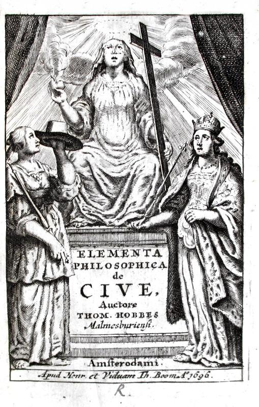 Un classico del pensiero politico: Thomas Hobbes - Elementa philosophica de cive - Amsterdam 1696