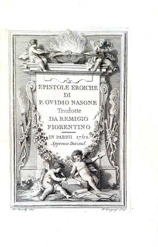 Un bel figurato settecentesco: Ovidio - Epistole eroiche - Parigi 1762 (numerose incisioni in rame)
