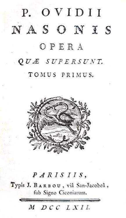 L'Opera di Ovidio: Opera quae supersunt - Paris 1762 (con numerose incisioni e una bella legatura)