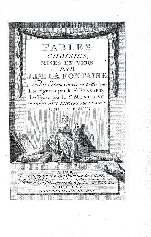 Jean de La Fontaine - Fables choisies mises en vers - 1765 (con centinaia di tavole incise in rame)