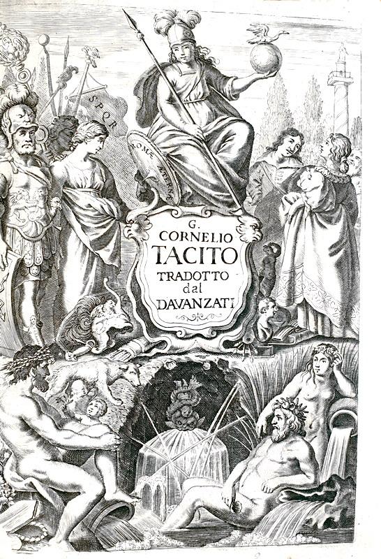 Tacito - Opere con la traduzione in volgar fiorentino di Bernardo Davanzati - 1677 (bella legatura)