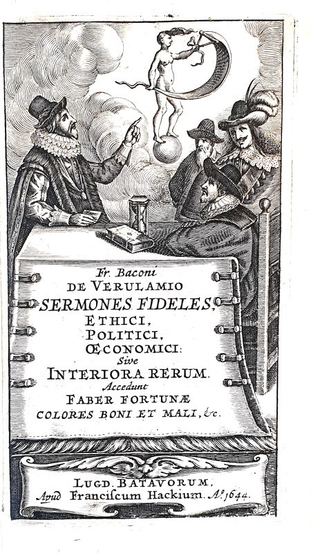 Francis Bacon - Sermones fideles, ethici, politici, oconomici - Lugduni Batavorum , Hackius 1644
