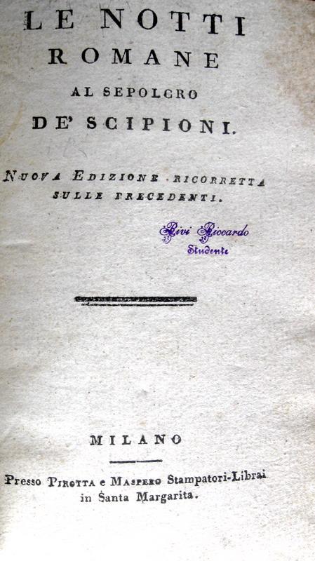 Alessandro Verri - Le notti romane