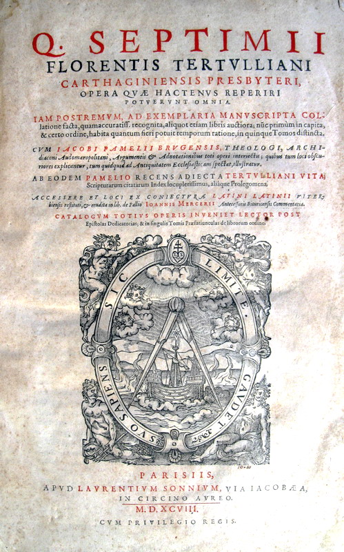 Tertullianus - Opera omnia - 1598