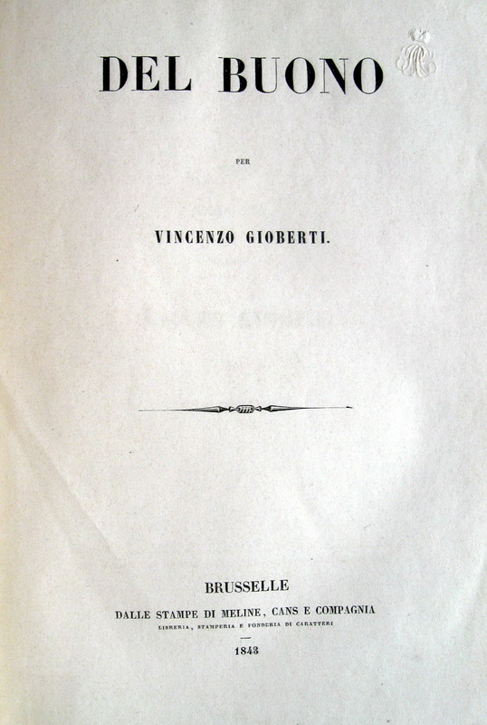 Vincenzo Gioberti - Del buono