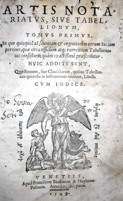Artis notariatus, sive tabellionum - 1549