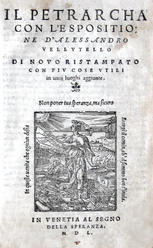Francesco Petrarca - Canzoni, Sonetti e Trionfi - 1550