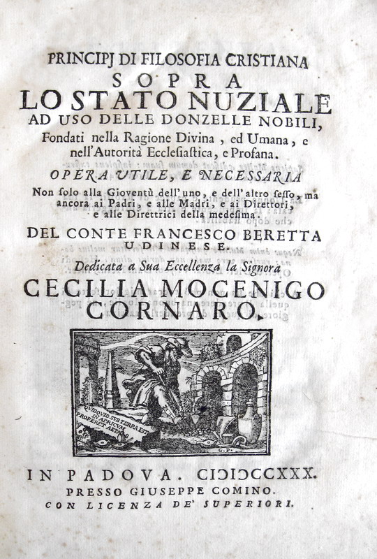 Francesco Beretta - Principi sopra lo stato nuziale - 1730