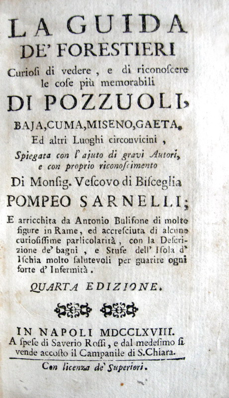 Pompeo Sarnelli La guida de' forestieri curiosi di vedere Pozzuoli e