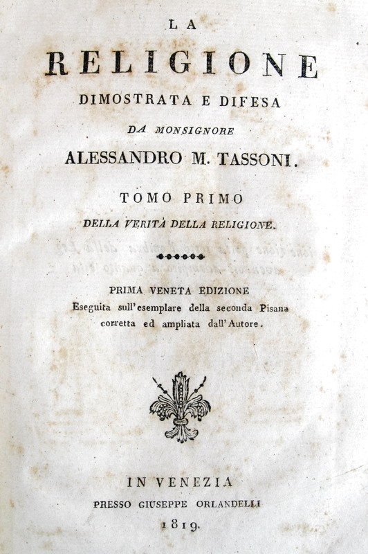 Alessandro M.Tassoni - Della verità Alessandro M.Tassoni - Della verità