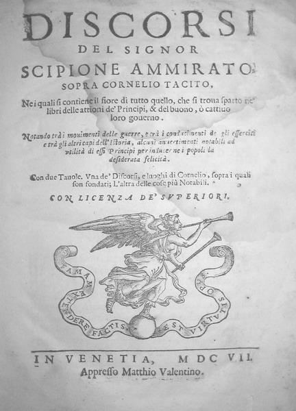Scipione Ammirato - Discorsi sopra Cornelio Tacito
