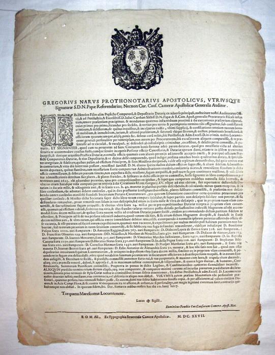 Il cardinale Gregorio Naro disciplina questioni monetarie - 1627