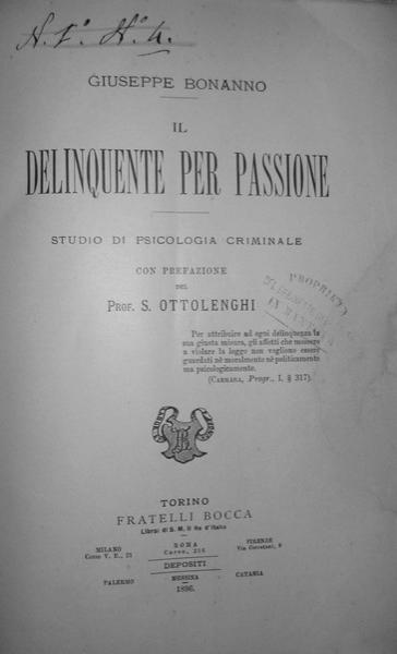 Giuseppe Bonanno - Il delinquente per passione