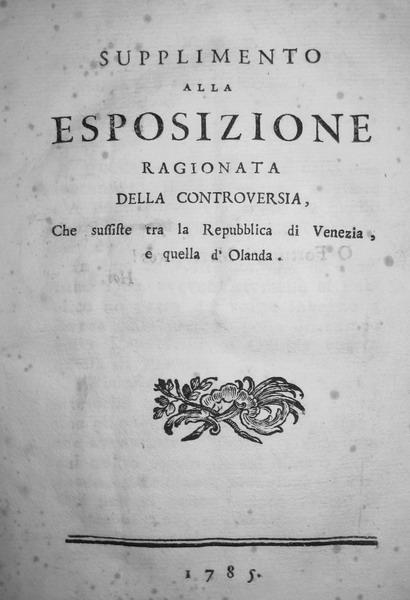Giacomo Casanova - Supplimento alla Esposizione ragionata