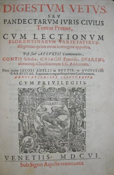 Corpus juris civilis (con la glossa accurisana)