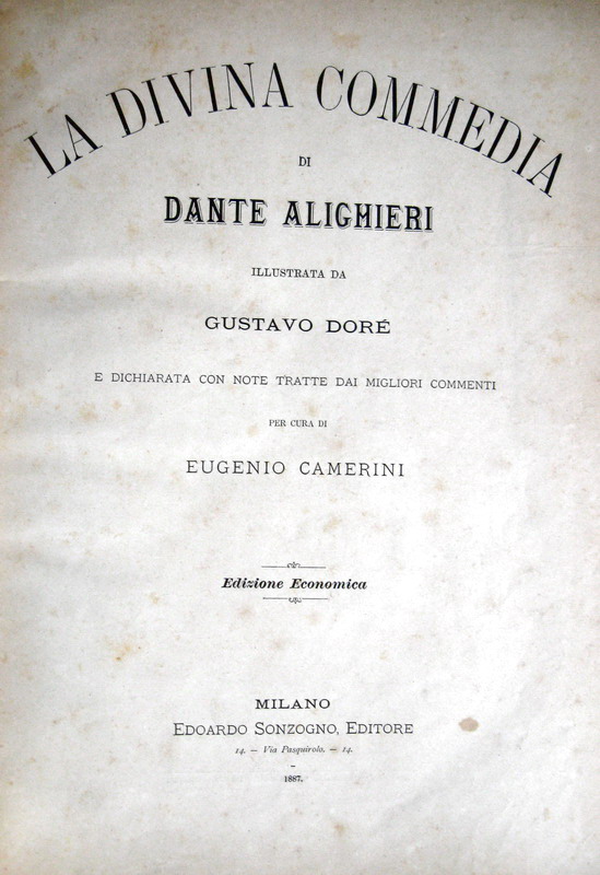 Dante Alighieri - La Divina commedia illustrata da Gustavo Dor - 1887