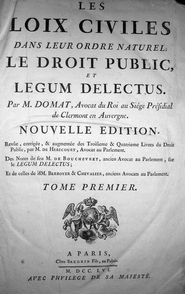 Jean Domat - Les loix civiles Jean Domat - Les loix civiles