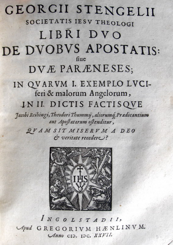Eresia protestante e demonologia: miscellanea di sei prime edizioni edite tra il 1621 e il 1625