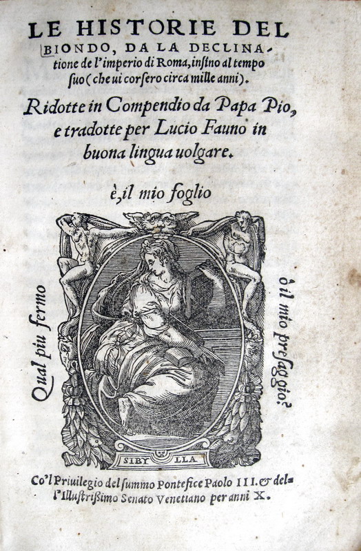Flavio Biondo - Le Historie - 1547