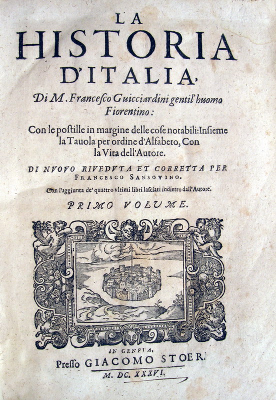 Francesco Guicciardini - La historia d'Italia - 1636