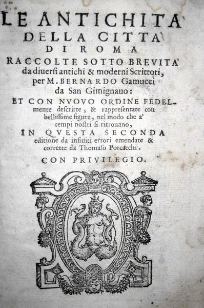 Gamucci - Antichit&agrave; di ROma - 1569